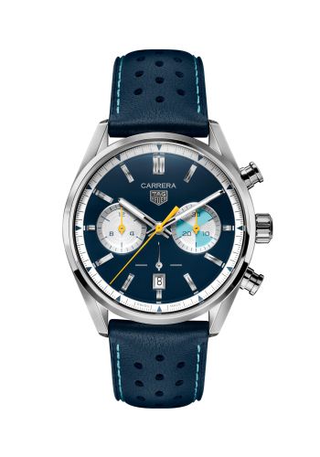 TAG Heuer Carrera Calibre Heuer 02 42 Stainless Steel / Blue / Limited Edition Seafarer for France